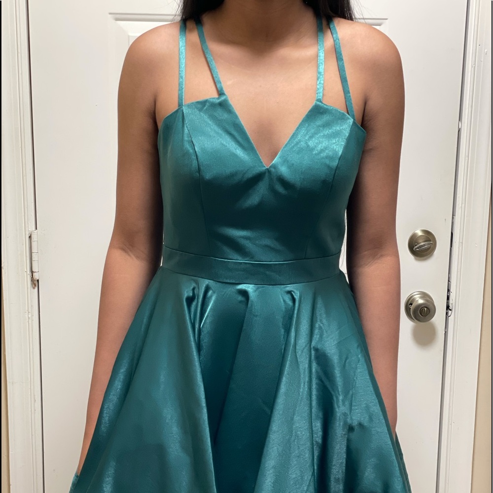 Camille La Vie Green Evening Dress